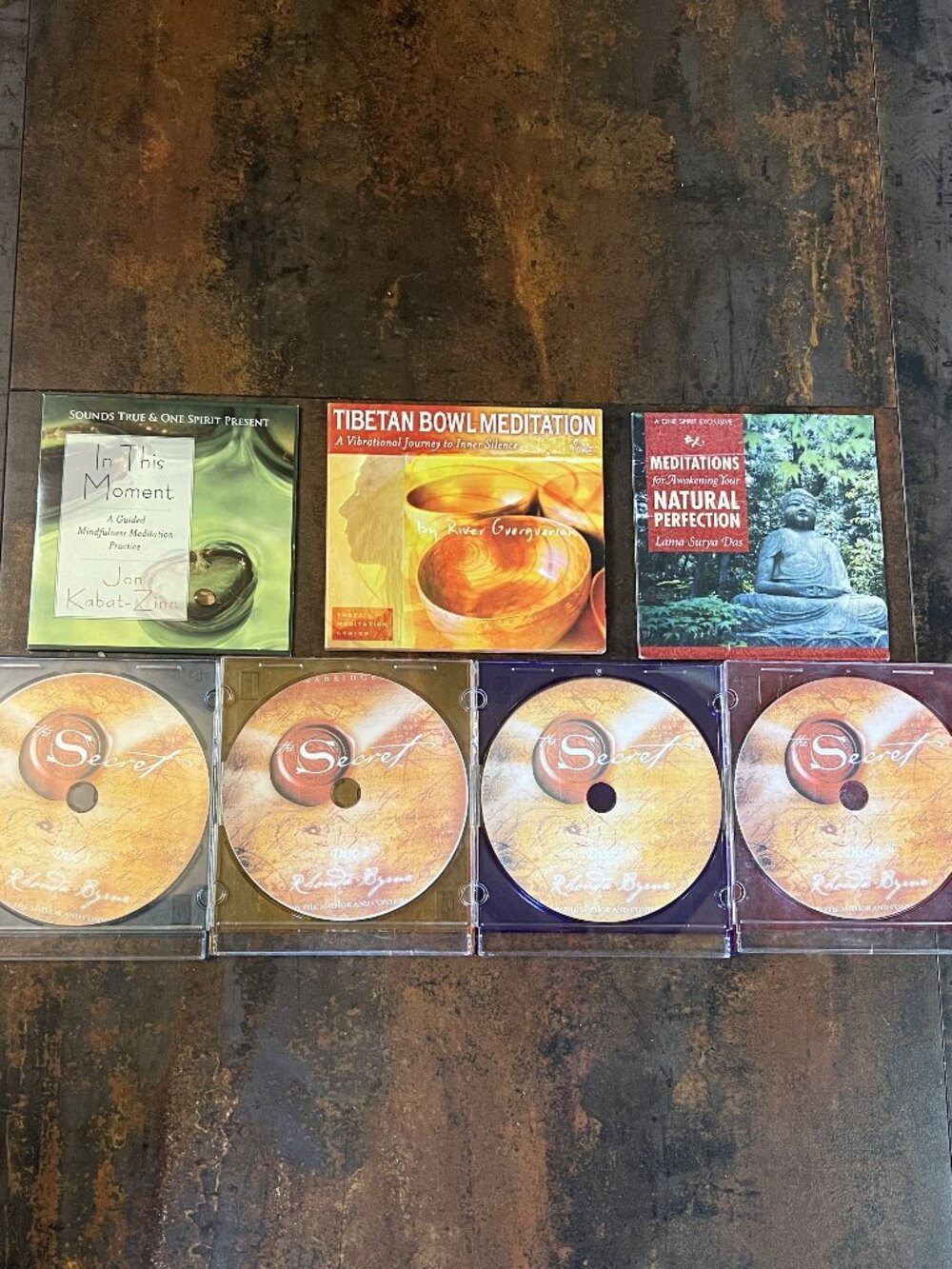 7 Spiritual CD Bundle: 3 Meditation CDs and The Secret on 4 CDs